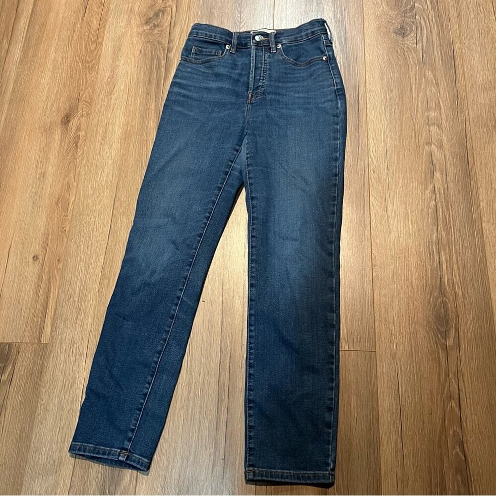 Everlane High Rise Slim Straight Jeans Denim Blue Women’s